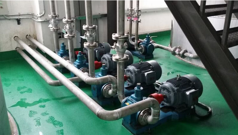 天津遠(yuǎn)東YCB齒輪泵用戶現(xiàn)場(chǎng)